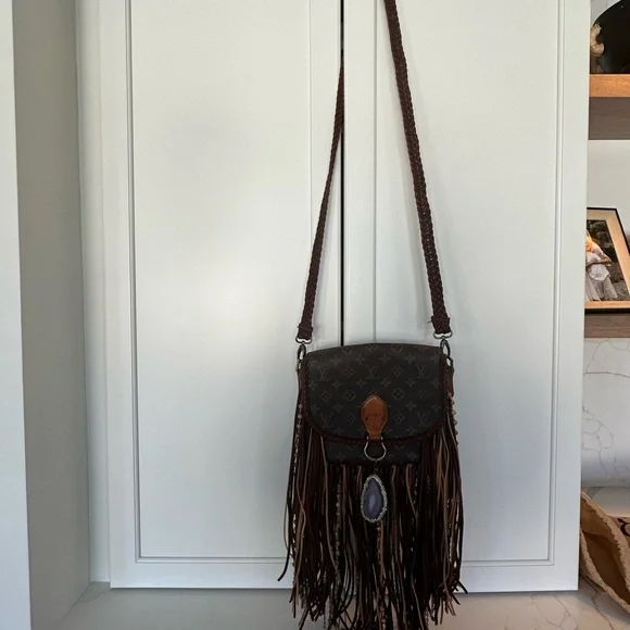 Vintage boho bag, World Traveler in dirty blonde - Picture 11 of 12